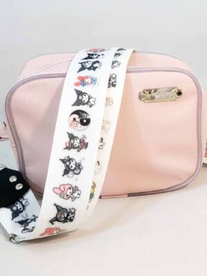 Bandolera de símil cuero - 20x15x5 - Marca SETIEMBRE - Forrada - ROSA