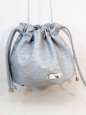 Cartera bombón  - Marca SEPTIEMBRE - PLATEADA