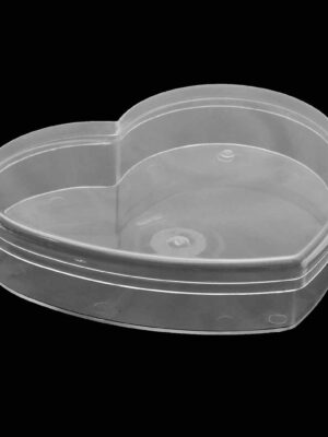 Cajitas de acrílico corazon  18x14,5x45 cm - Pack x 20 unidades