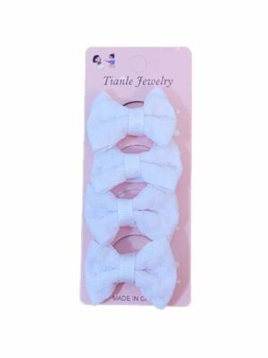 Blister con 4 gomitas con moño - BLANCO