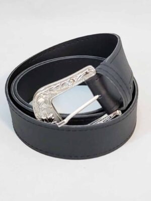 Cinto con hebilla metálica - PASO 30 mm - NEGRO - 1,10 metro (copia)